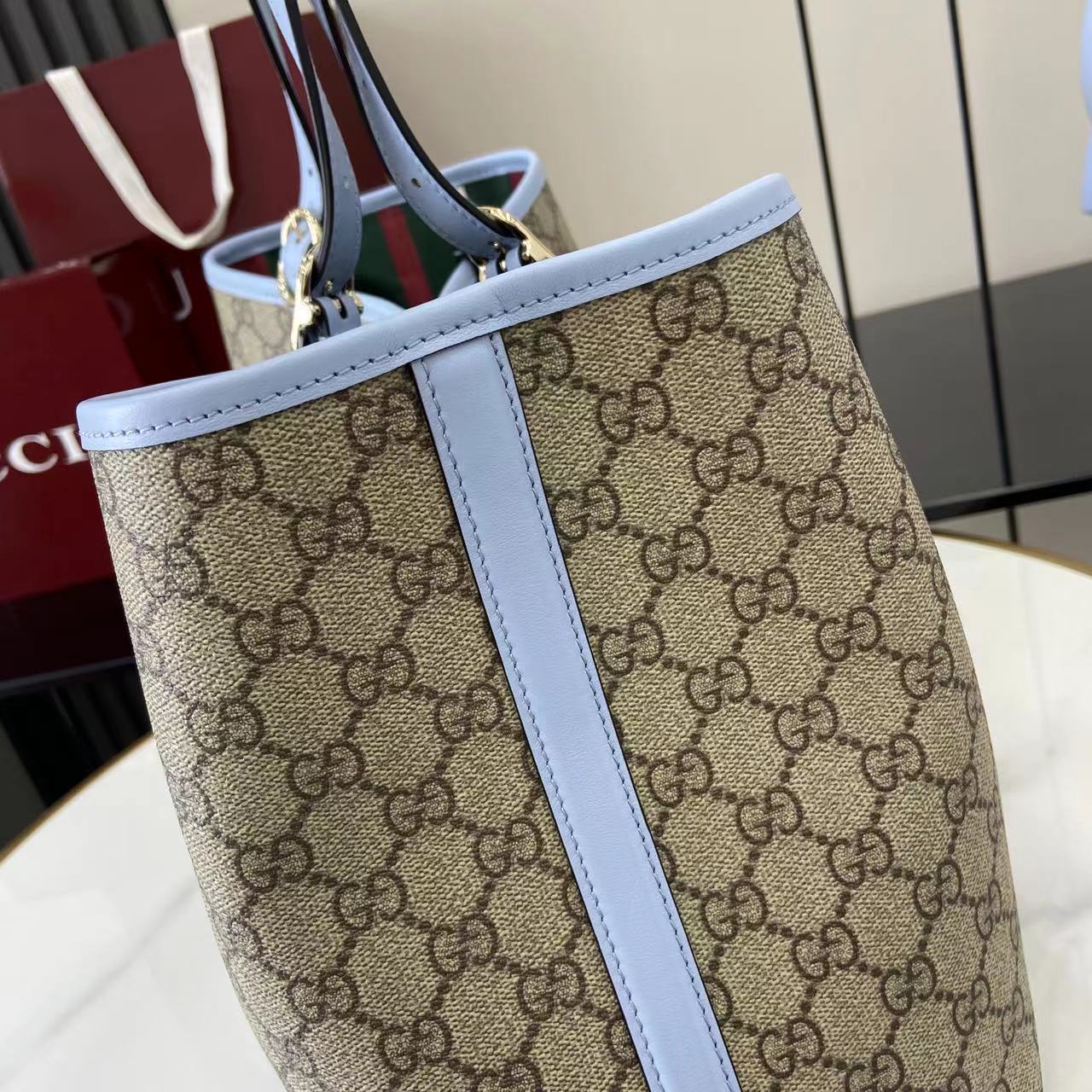 Gucci Large GG Emblem Tote Bag