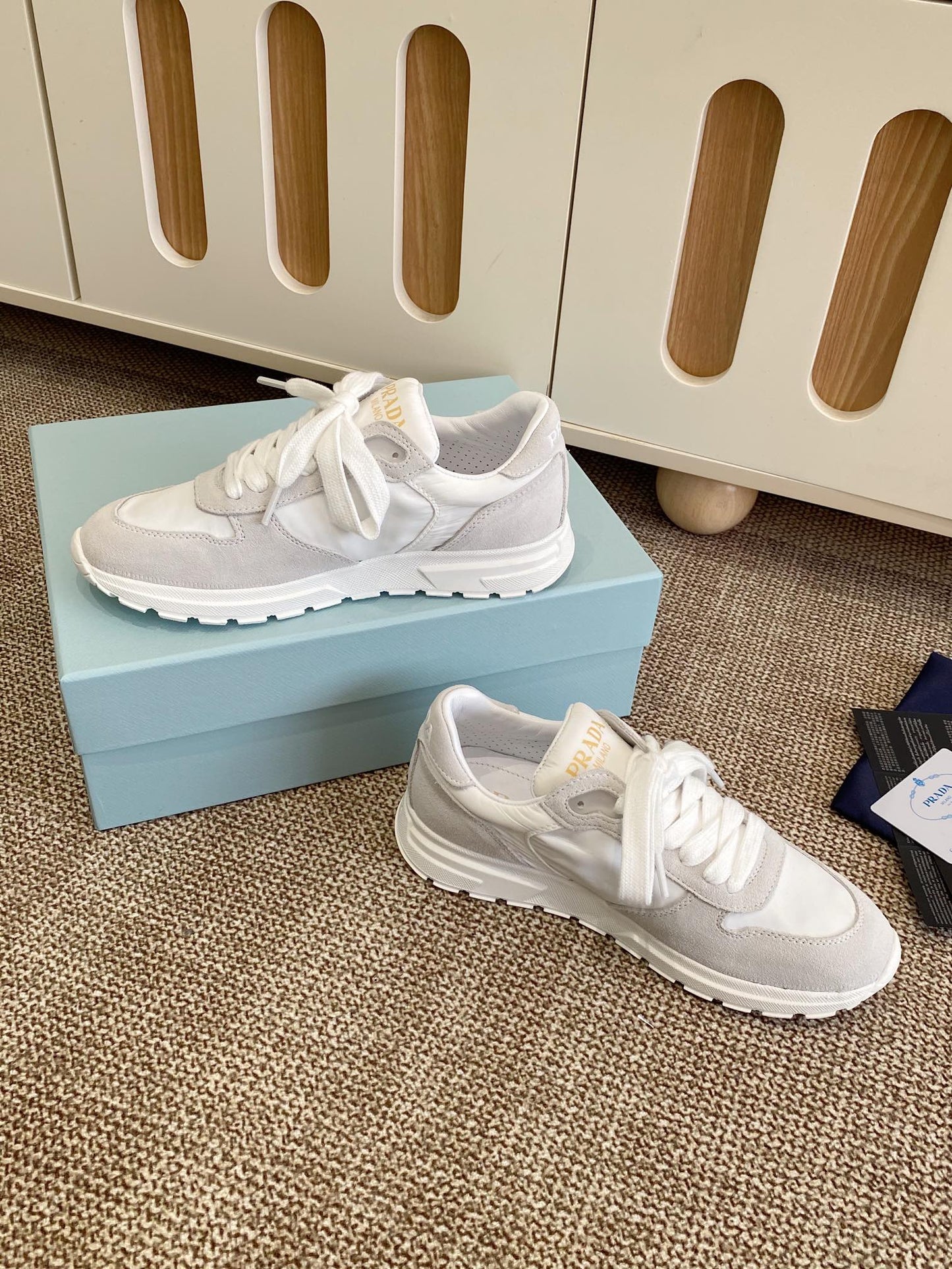 Prada Sleek Canvas Lace-Ups