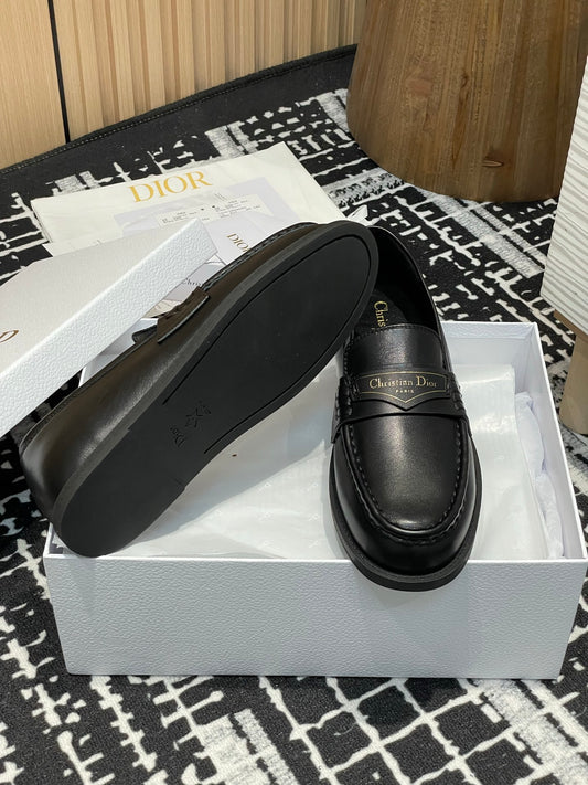 Dior Cadet EKD Leather Penny Loafers