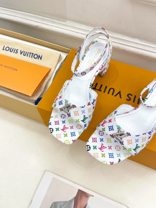 Louis Vuitton Multicolour Monogram Heel Pumps