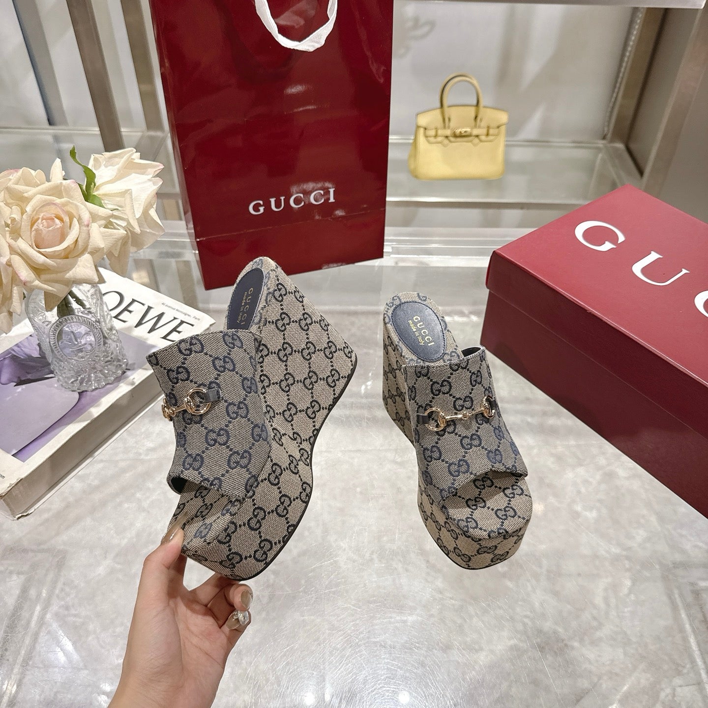 Gucci Elevated Elegance Wedge Sandal