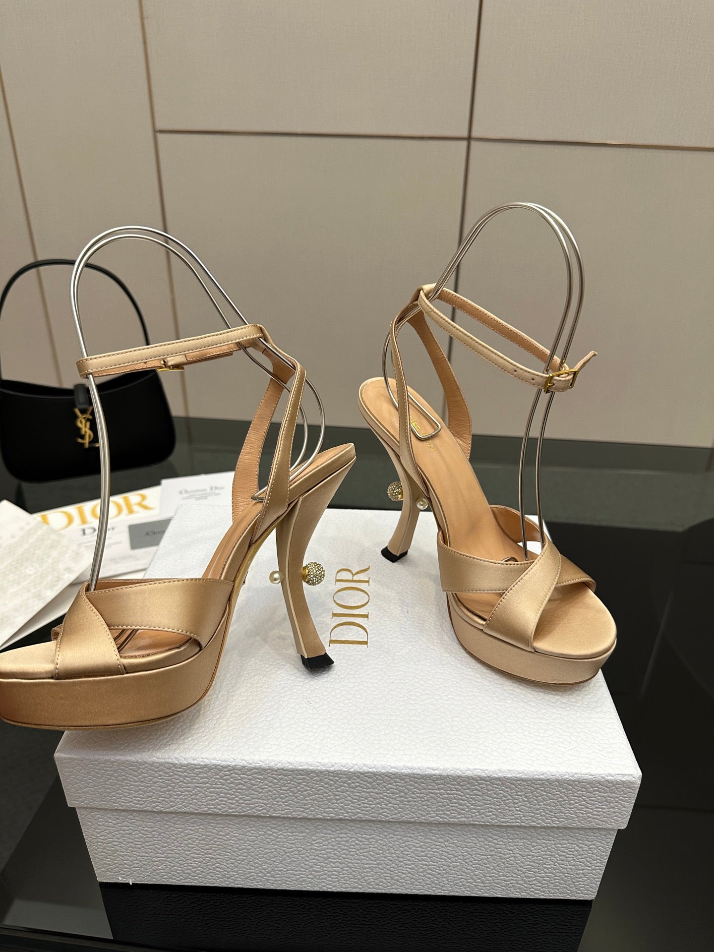 Dior Nina 130 Leather Platform Sandals