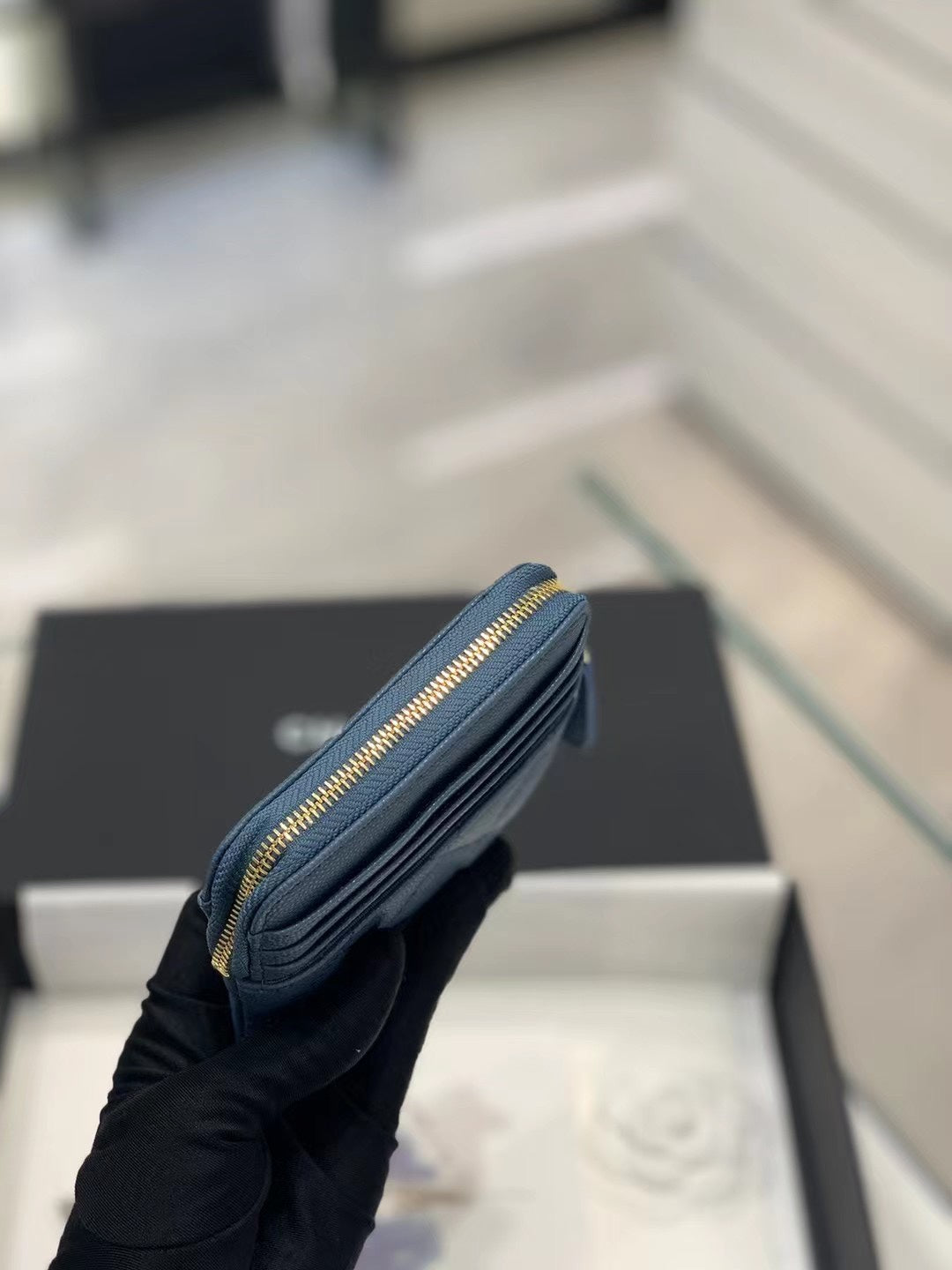 Chanel Pearl Crush Denim Crossbody