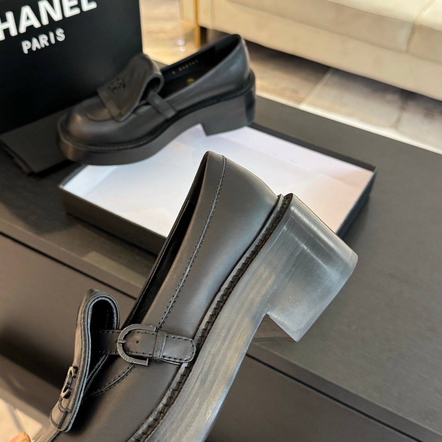 Chanel Timeless Elegance Calfskin Loafers