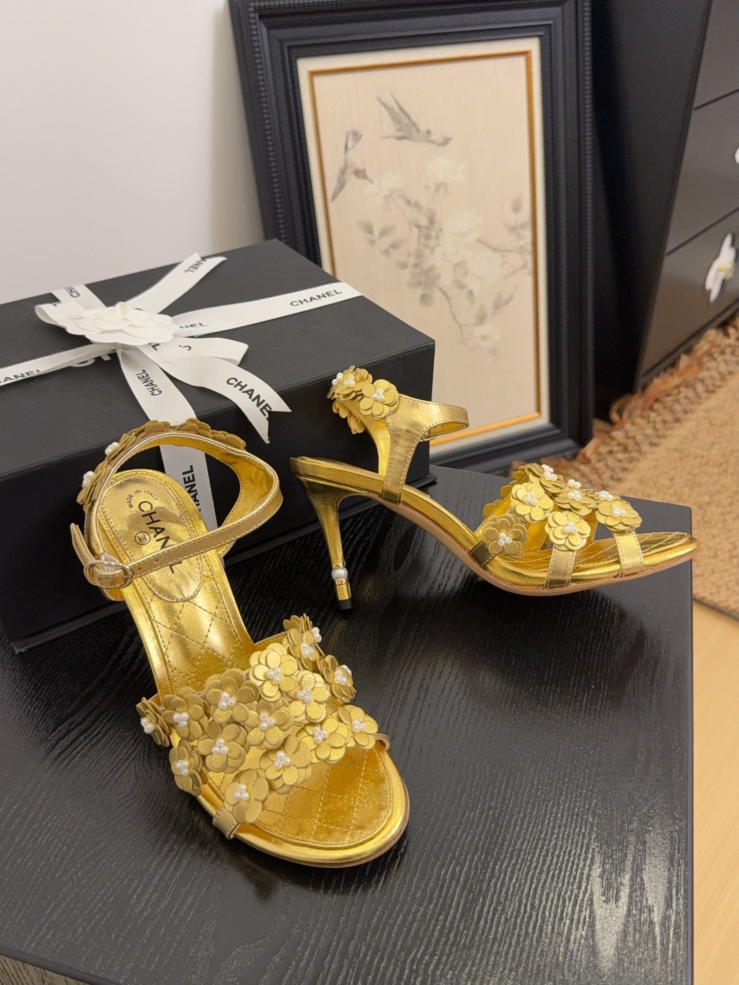 Chanel Chic Signature Heeled Sandals