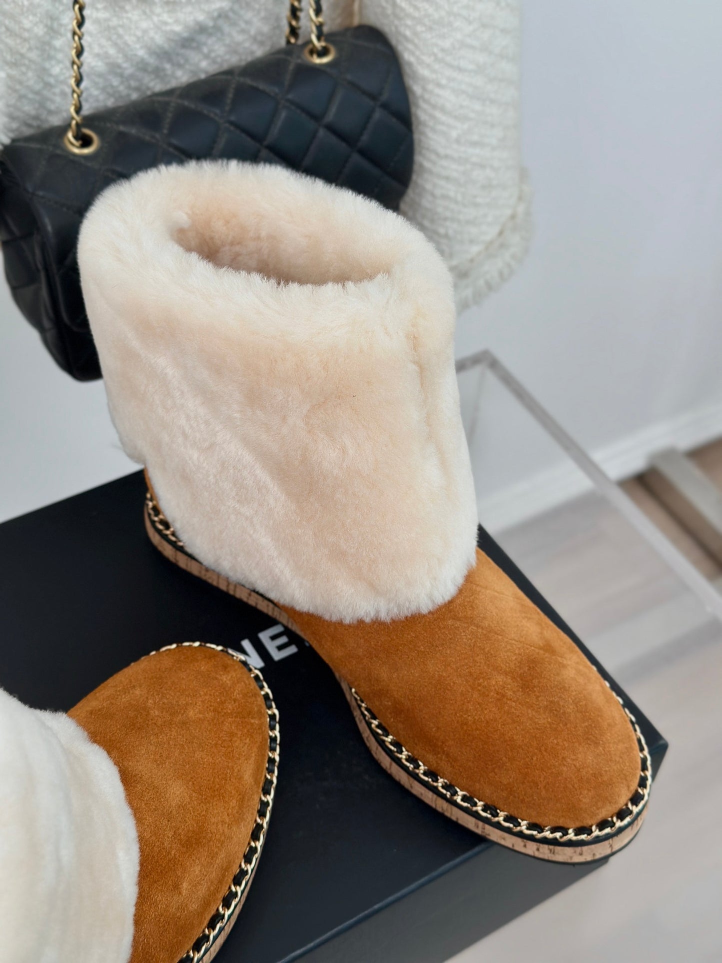 Chanel Timeless Fur-Lined Elegance Boots