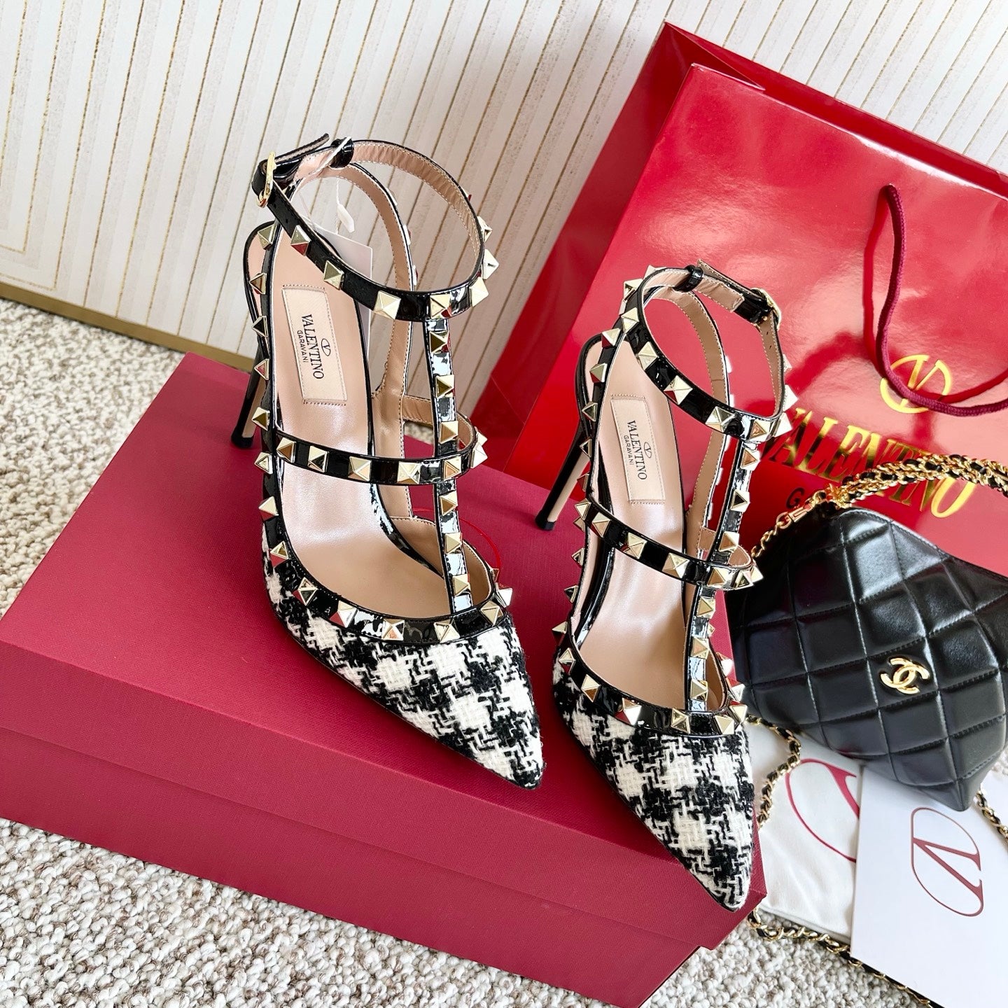 Valentino Crystal Allure Mesh Pumps