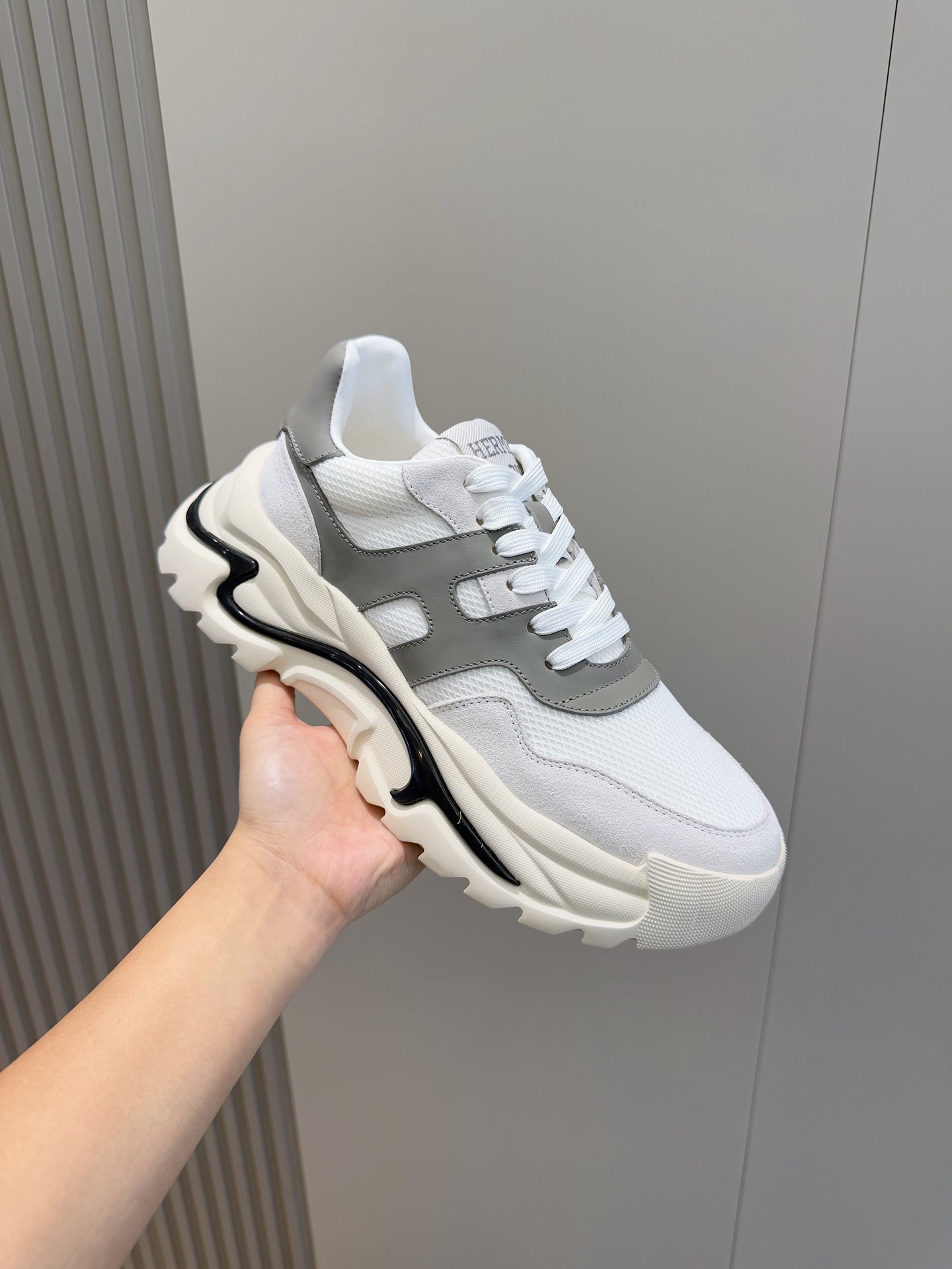 Hermes Elegance High-Top Platform Sneakers