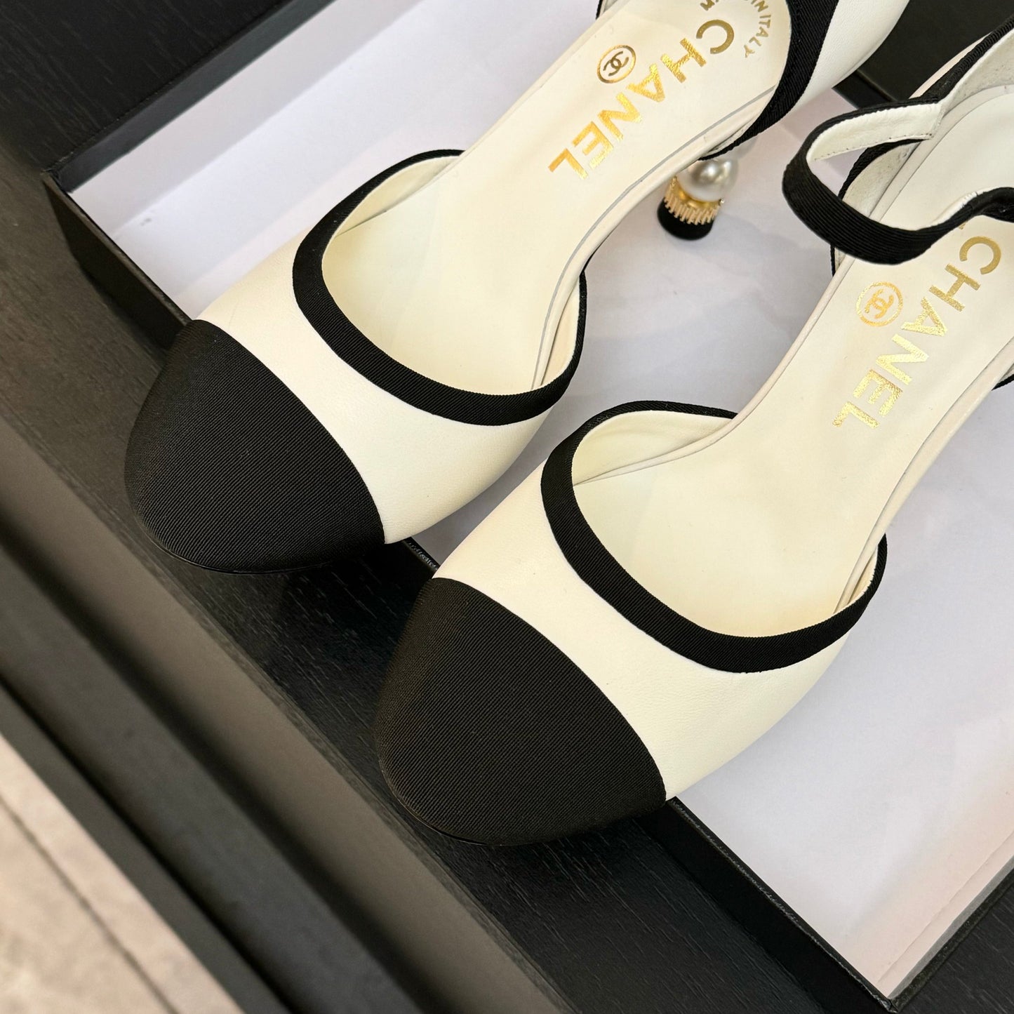 Chanel Elegant Suede Slide Mules