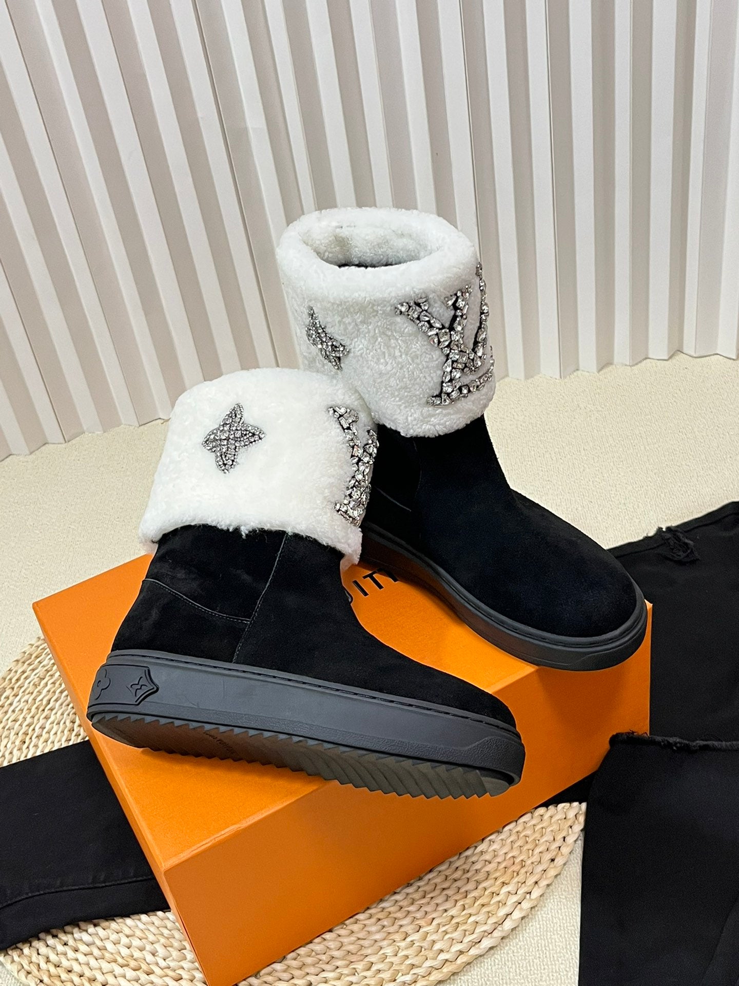Louis Vuitton Plush Comfort Mid-Calf Boots