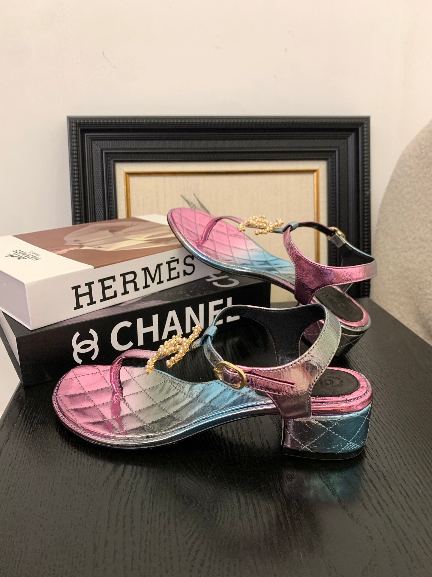 Chanel Timeless Elegance Thong Sandals