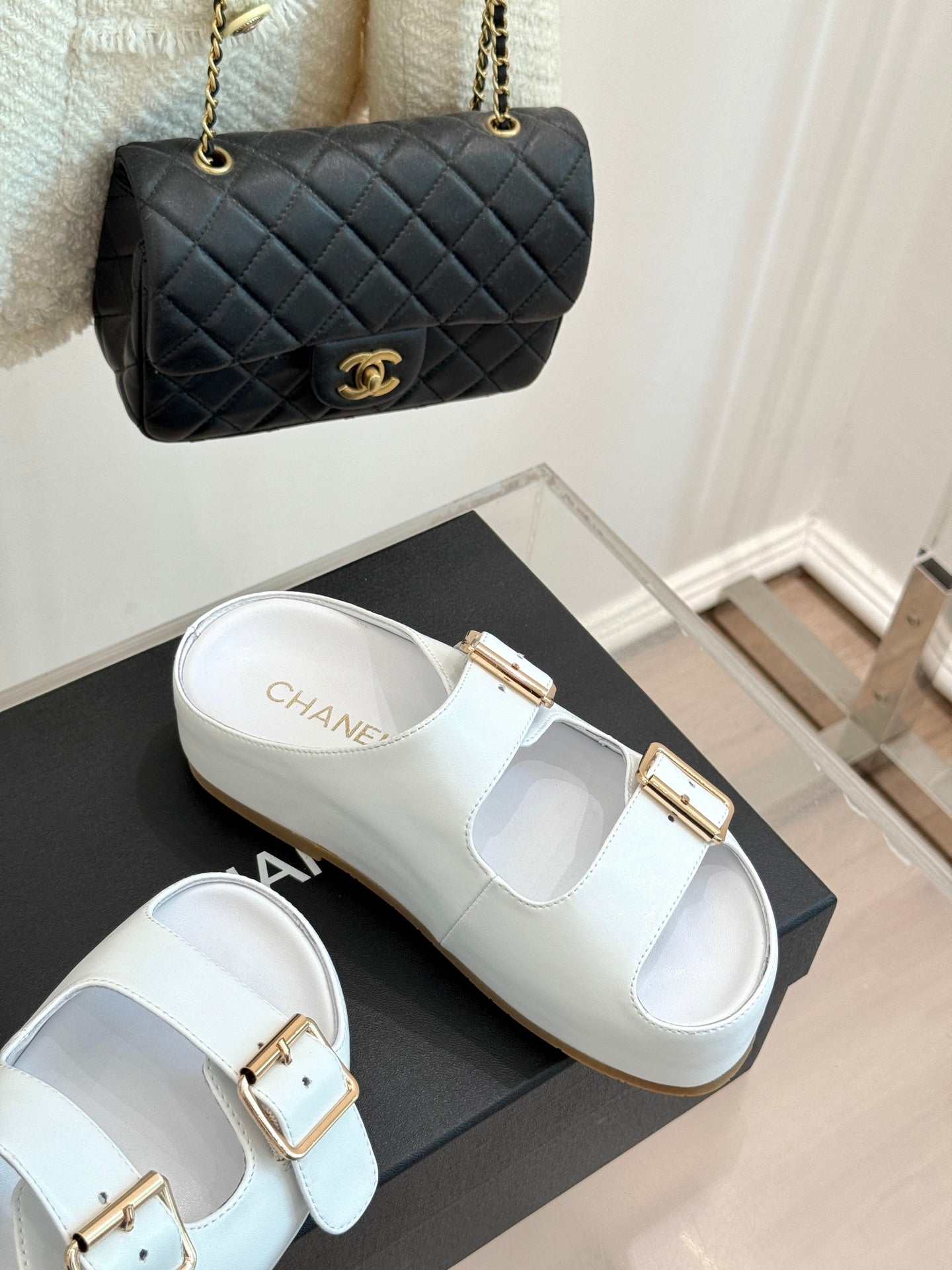 Chanel Elevated Comfort Leather Sandals