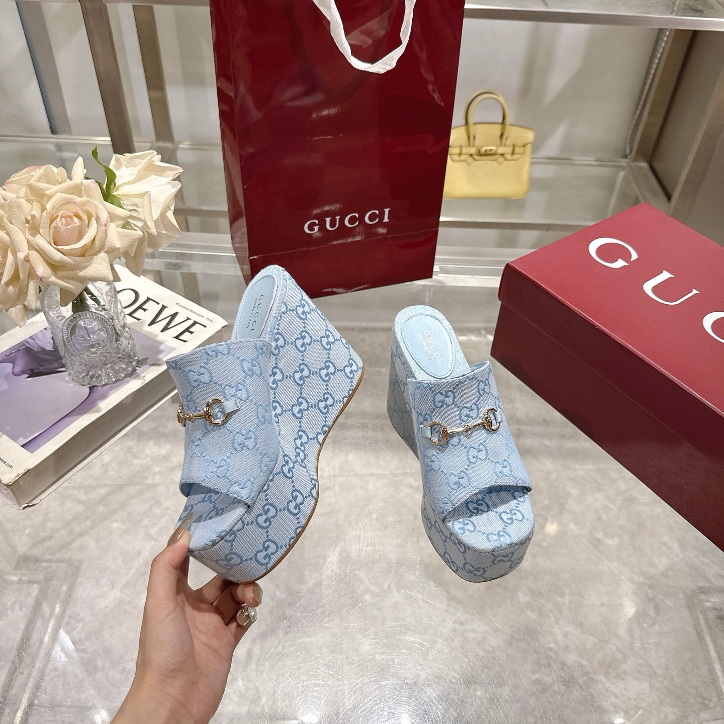 Gucci Elevated Elegance Wedge Sandal