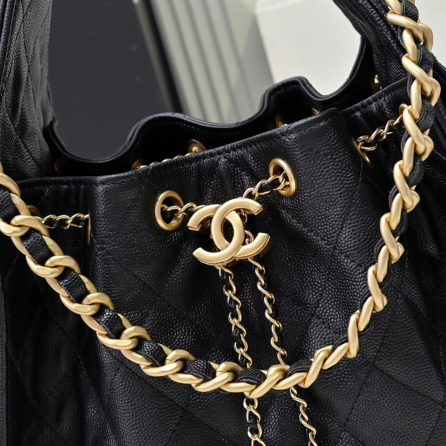 Chanel Vintage Caviar Tote Elegance