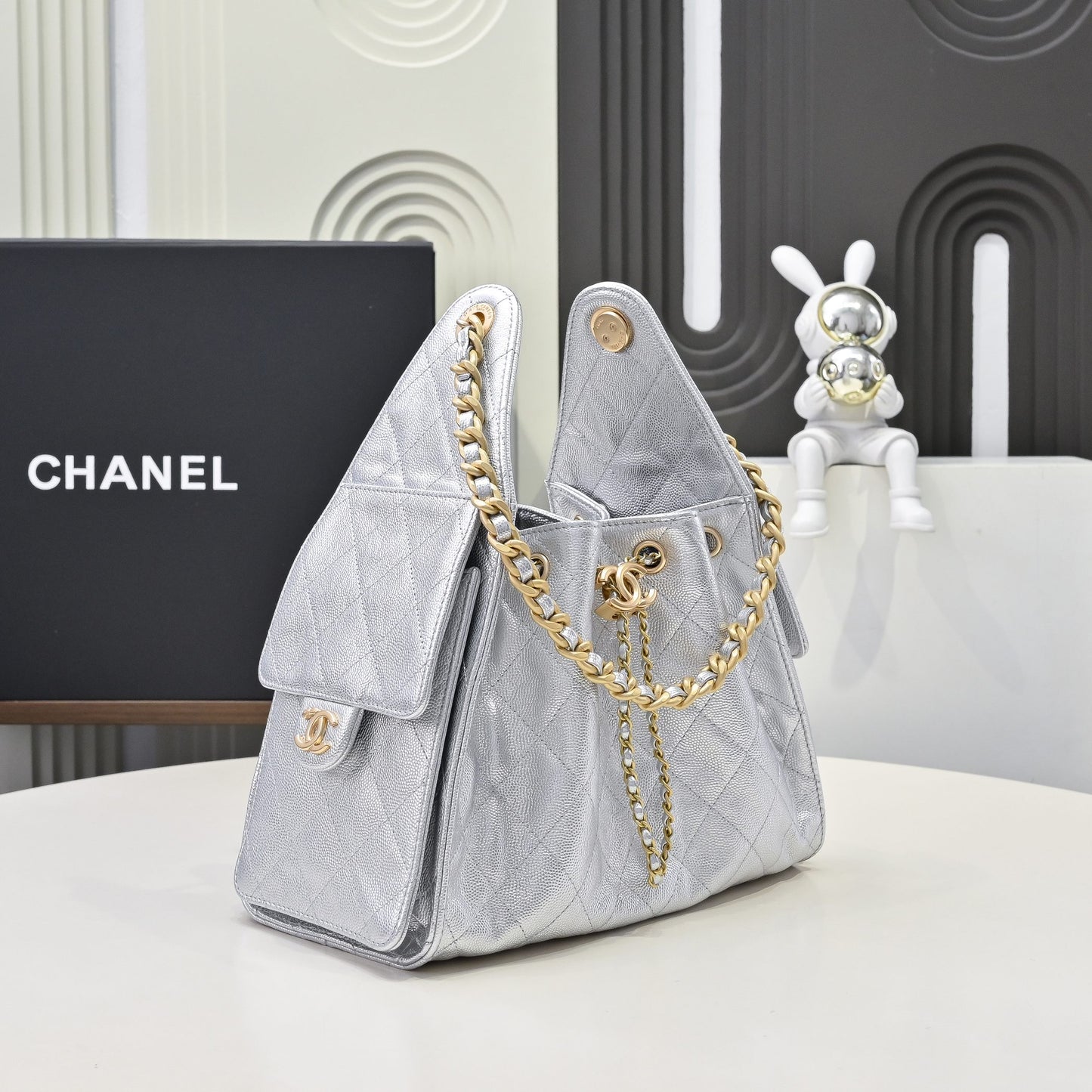 Chanel Vintage Caviar Tote Elegance