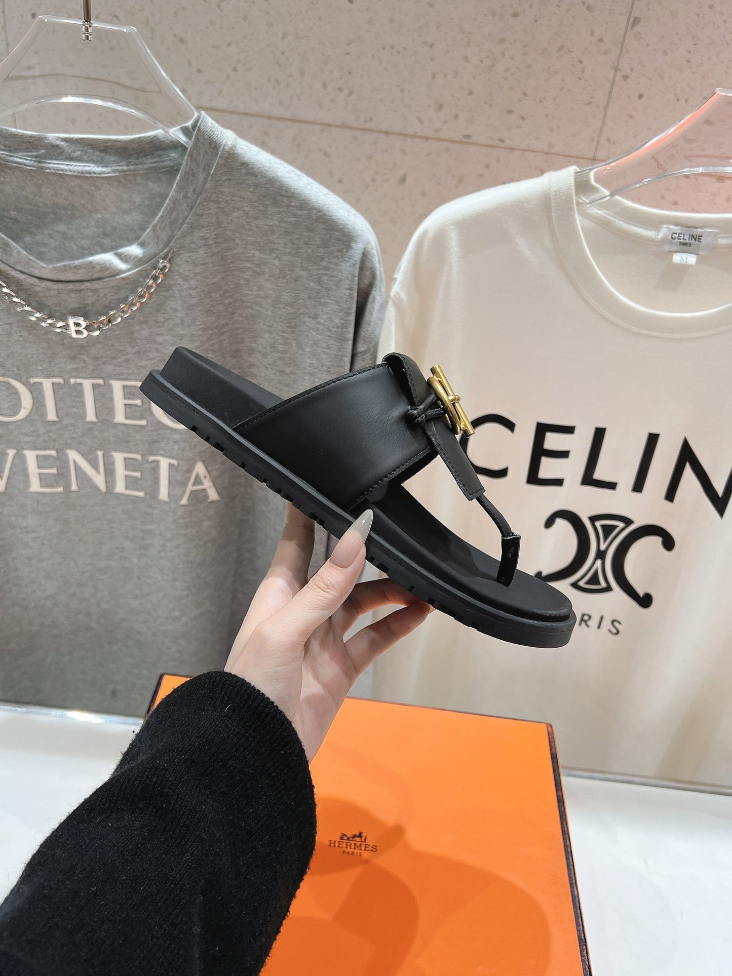 Hermes Joyce & Empire Sandals in Premium Leather