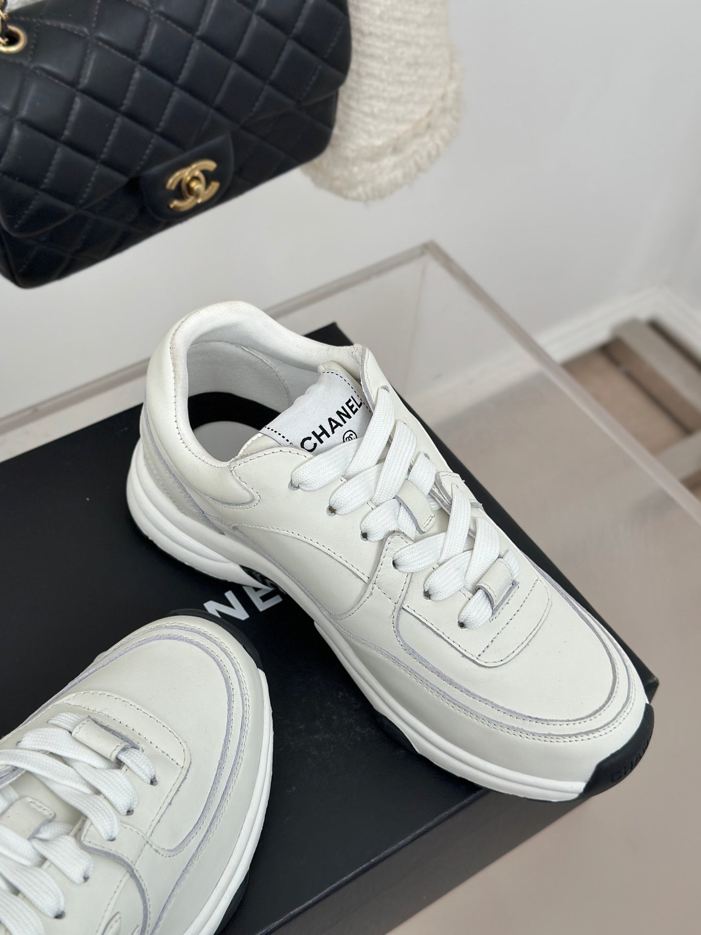 Chanel White Sneakers