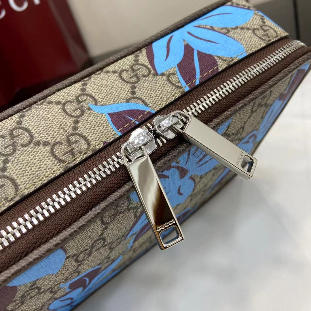 Gucci small Crossbody Bag With Blue Floral Print