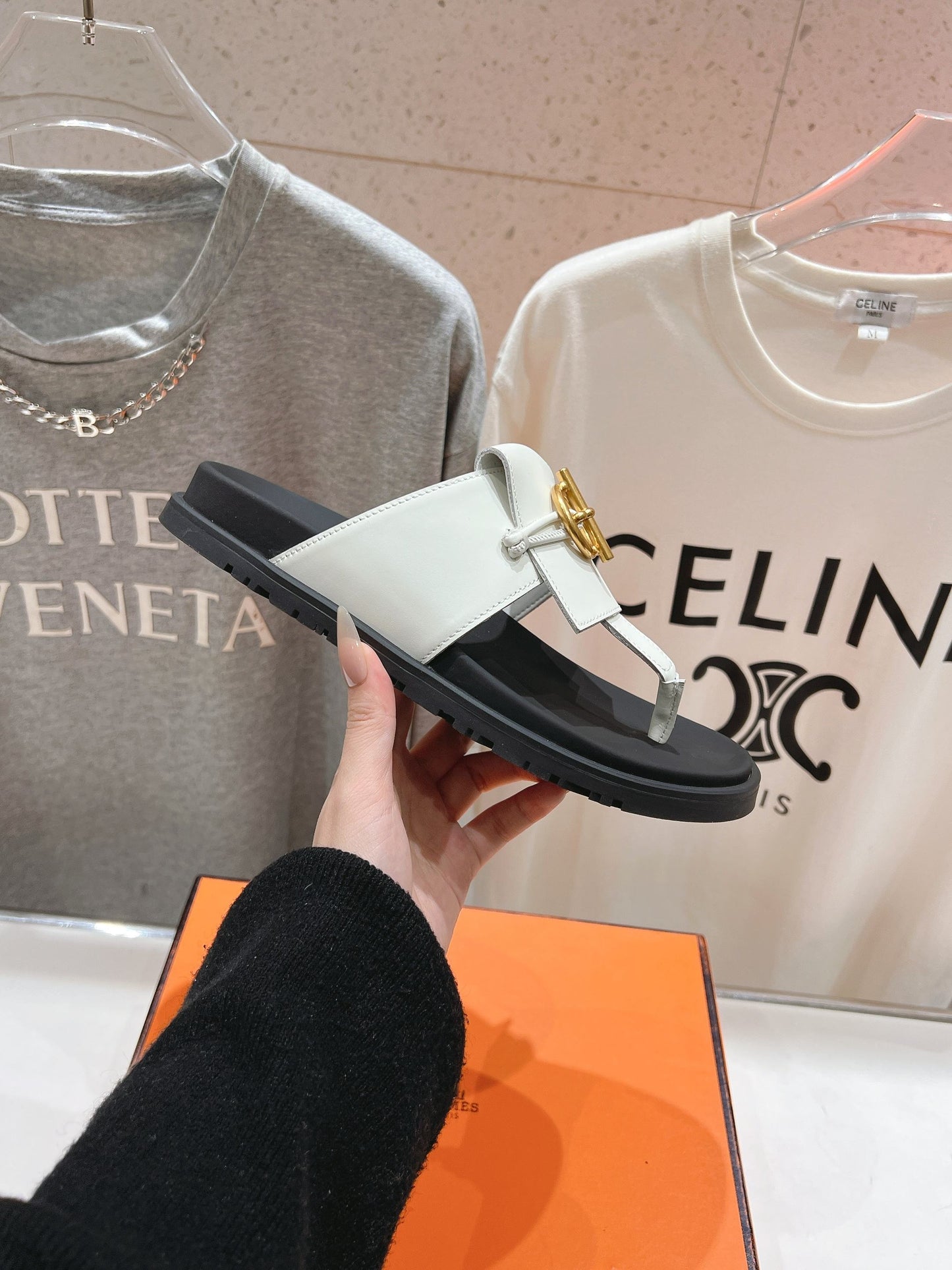 Hermes Joyce & Empire Sandals in Premium Leather