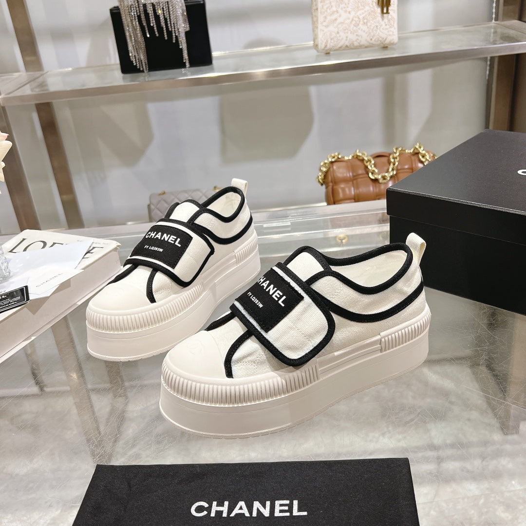 Chanel Velvet Stroll Sneakers
