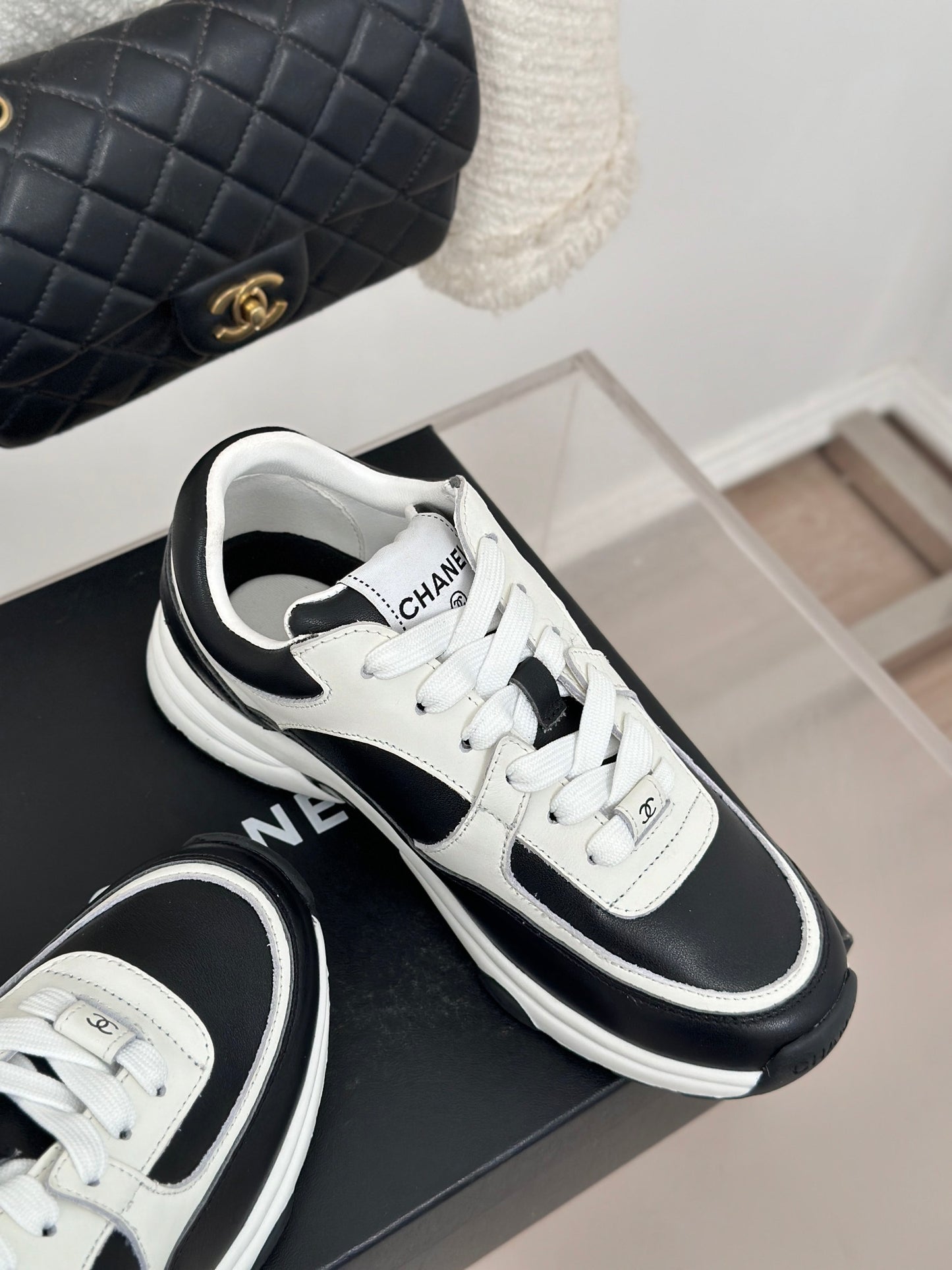 Chanel White Sneakers