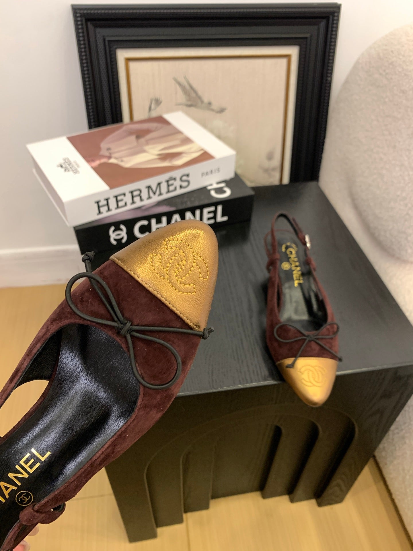 Chanel Elegant Slingback Ballet Flats
