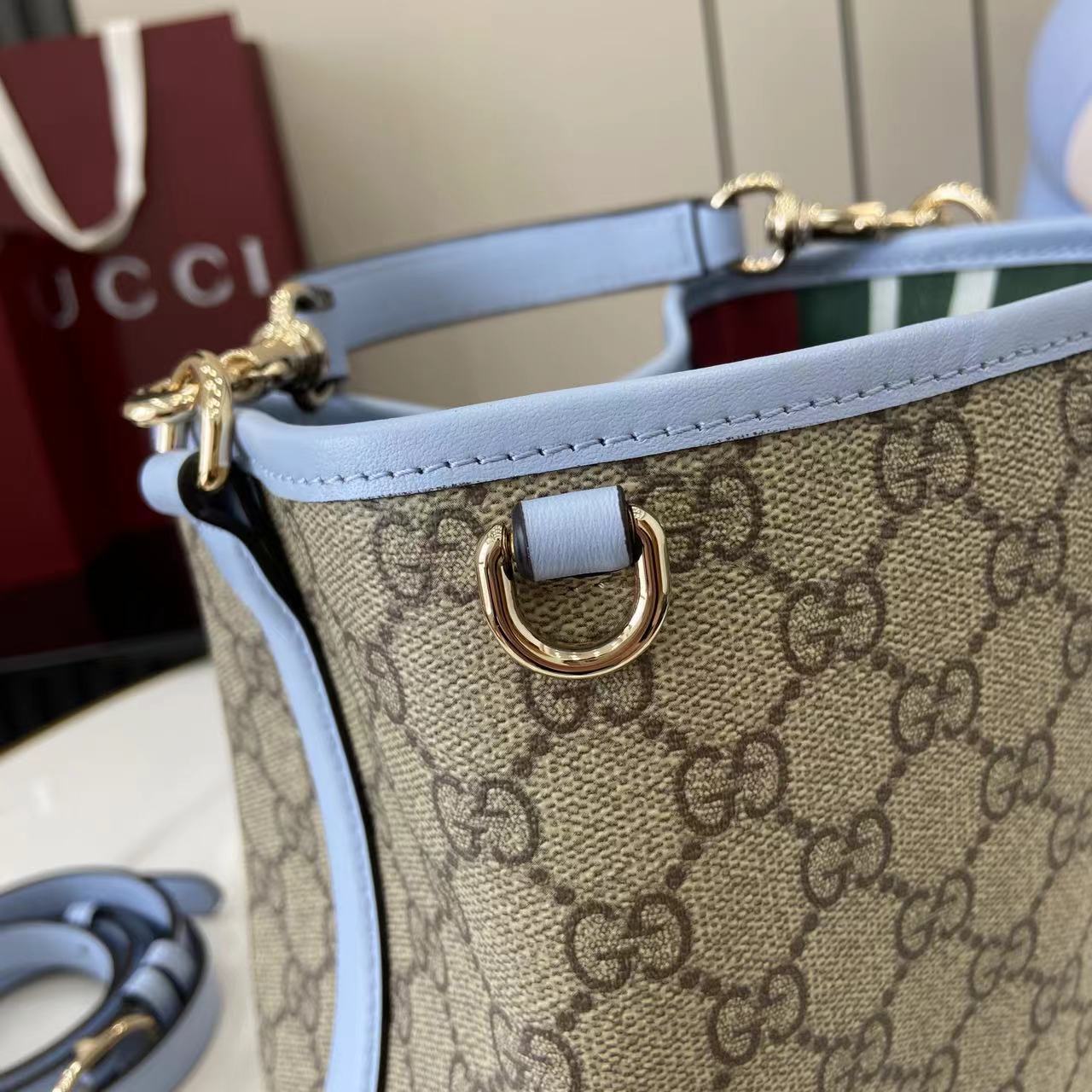 Gucci Small Bucket Bag with GG Emblem
