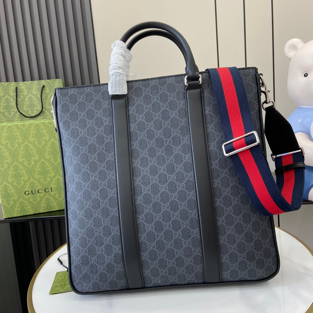 GG Gray Large Tote Bag