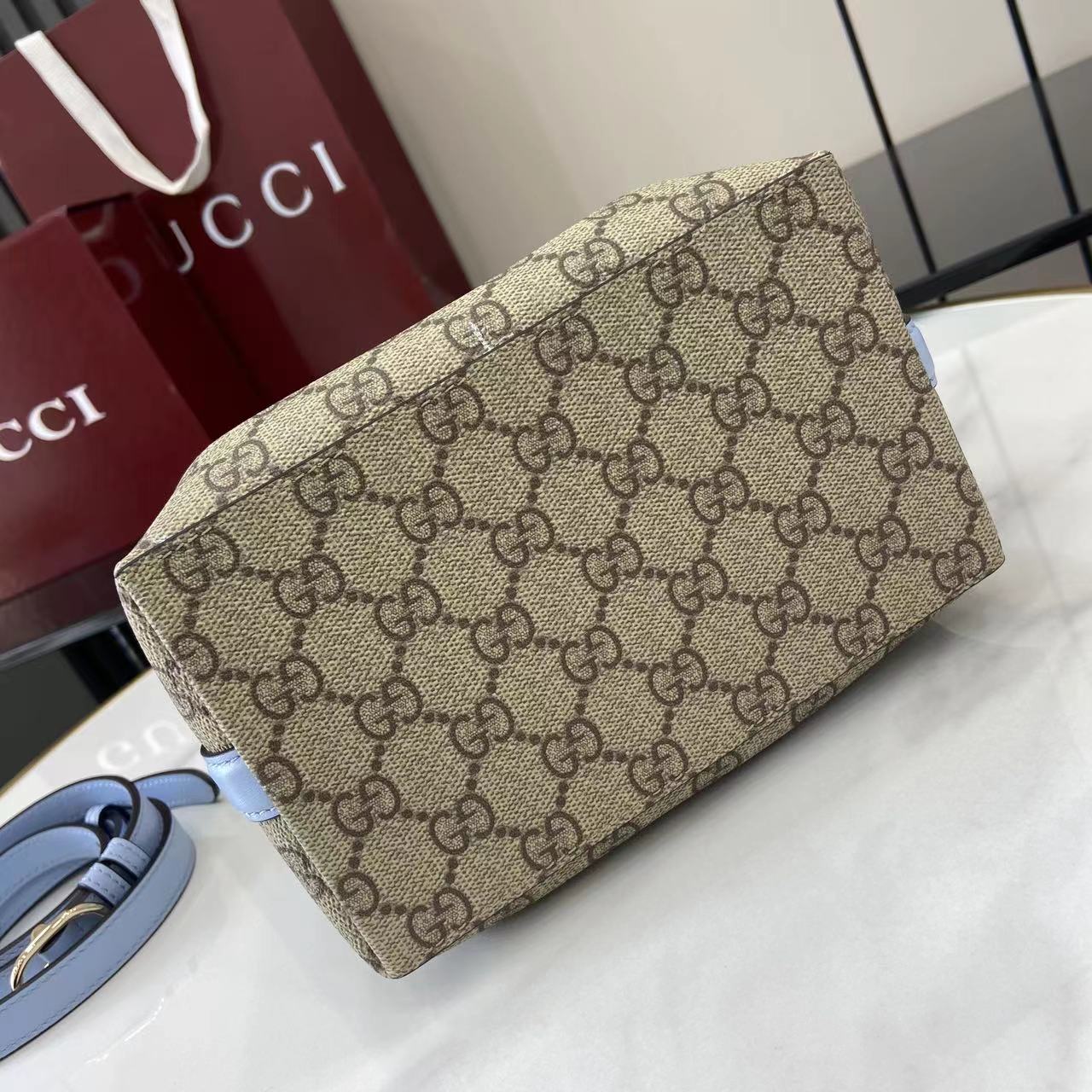 Gucci Small Bucket Bag with GG Emblem