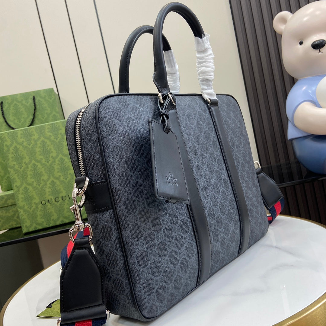 Gucci Gray Medium Briefcase