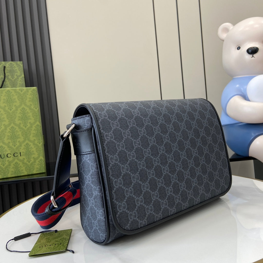 Gucci GG Emblem Medium Crossbody Bag – Men's Travel Companion