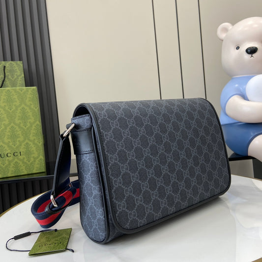 Gucci GG Emblem Medium Crossbody Bag – Men's Travel Companion