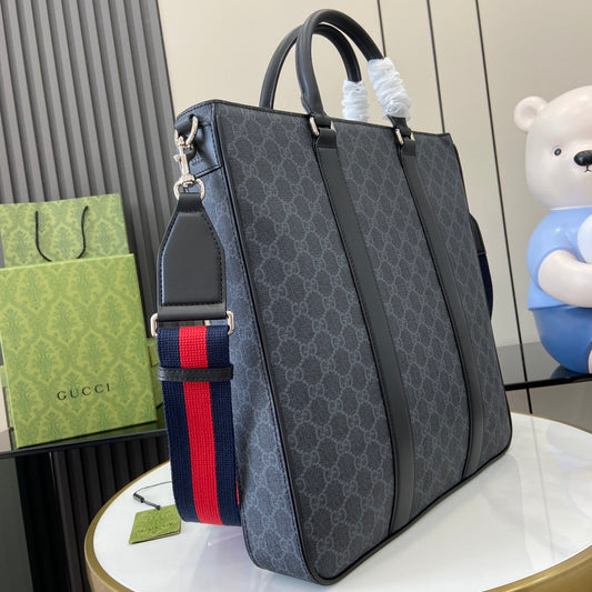 GG Gray Large Tote Bag