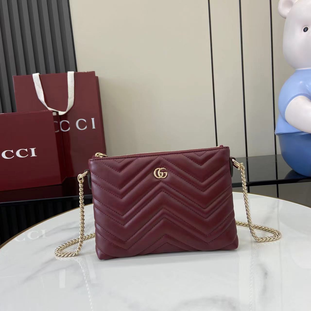 GG Marmont Pochette With Chain