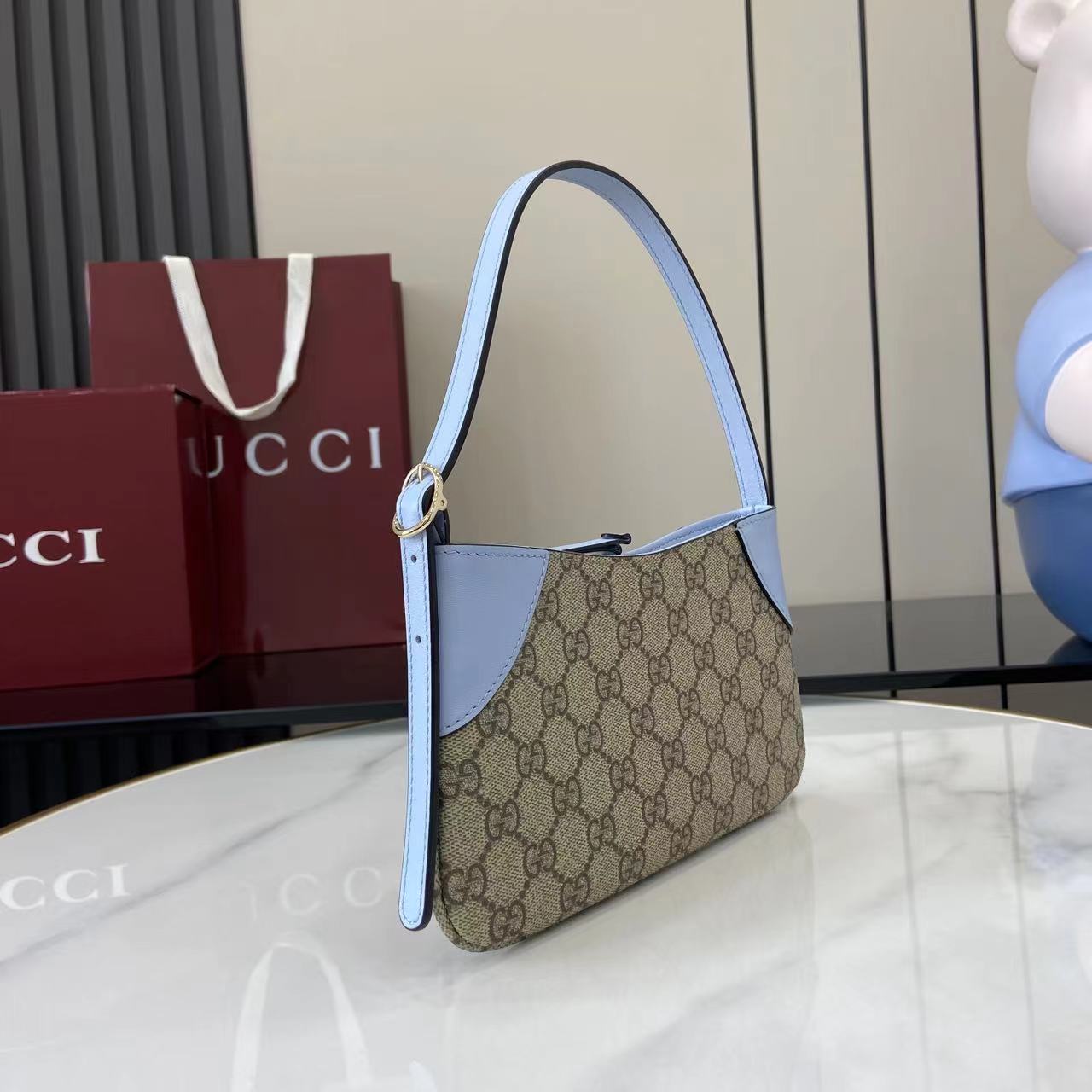 Gucci GG Emblem Mini Shoulder Bag